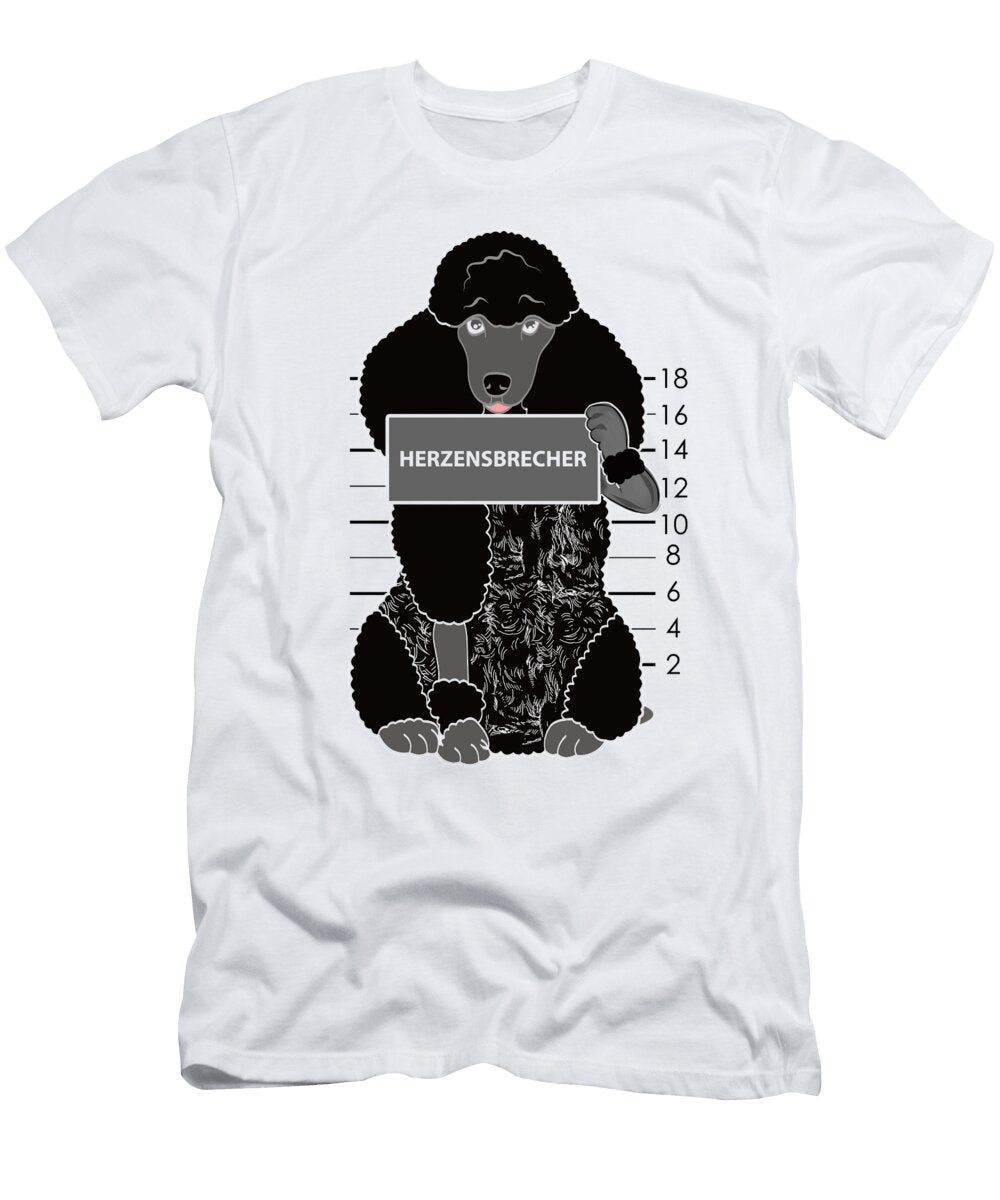 Poodle Heartbreaker Dog Gift Cute Lukas Davis Designs T-Shirt