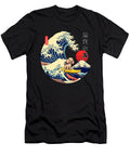 Poodle Japanese Kanagawa Wave Surf Loyal Dog Natalie Lidford T-Shirt