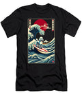 Poodle Kanagawa Wave Surf Surfboard Japanese Art Dog Lover Job T-Shirt