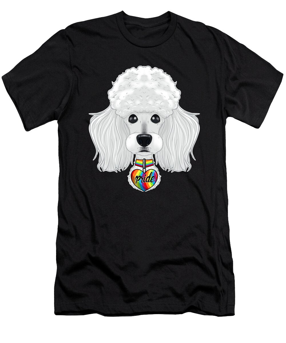 Poodle Lgbtq Flag I Gay Pride Flag Maximus Designs T-Shirt