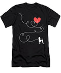 Poodle Love Heart Dog Owner Canine Lover Pet Natalie Lidford T-Shirt