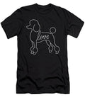 Poodle Love Line Art Minimalist Elegant Dog Toy Sophie Eleanor T-Shirt