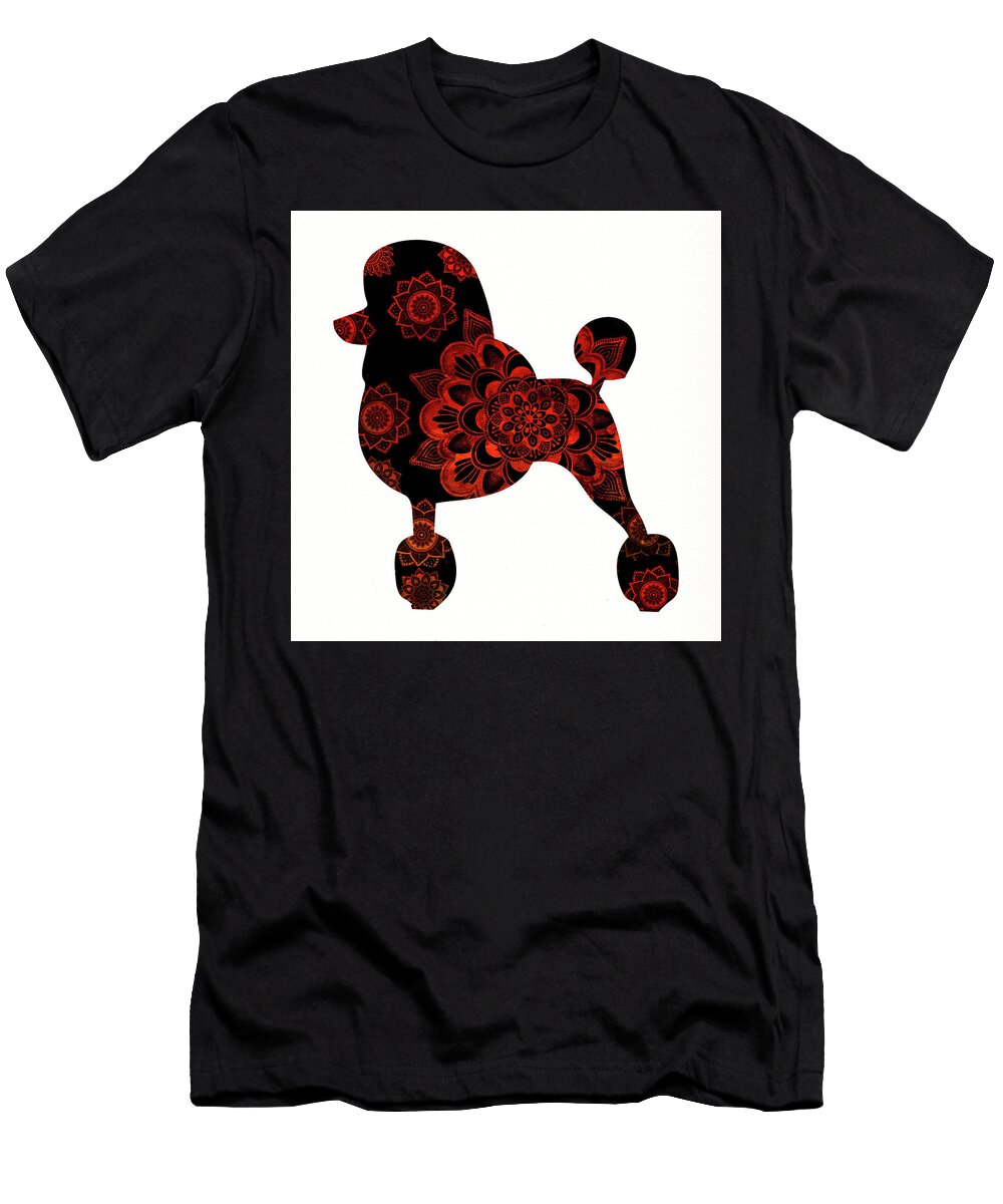 Poodle Mandala Art Peggy Collins T-Shirt