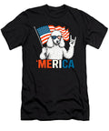 Poodle Merica American Flag 4th of July Dog for Studi Alex T-Shirt