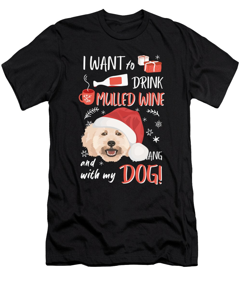 Poodle Mulled Wine Christmas Greenoptix T-Shirt