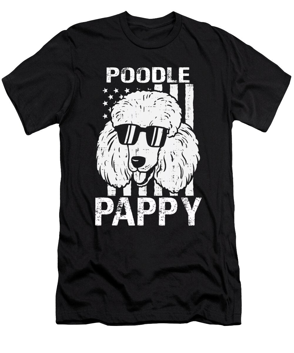 Poodle Pappy USA Flag Patriotic Dhbubble T-Shirt
