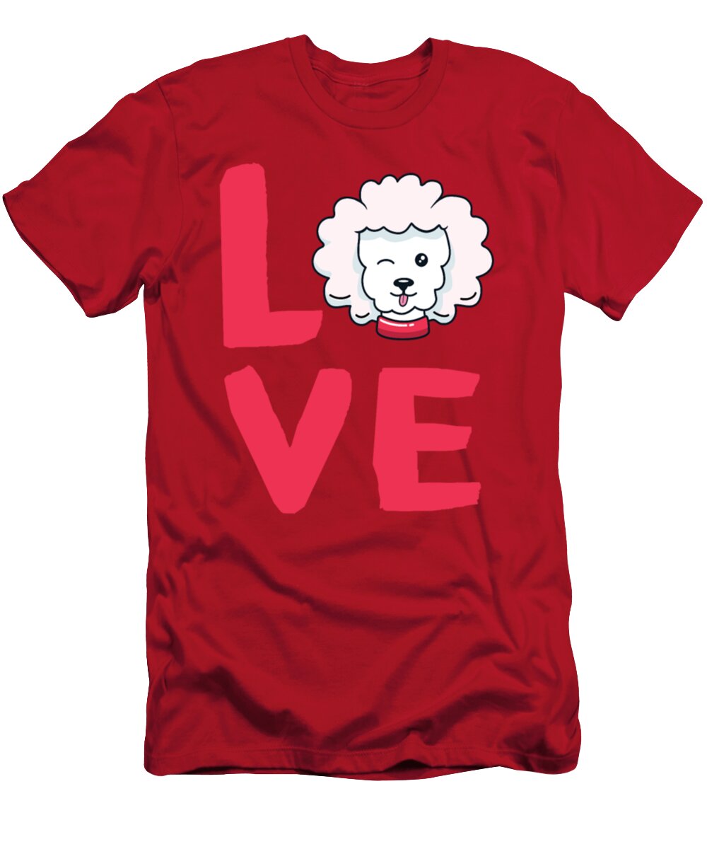 Poodle Pyrenees Dog Animal Lovers Tinh Tran Le Thanh T-Shirt