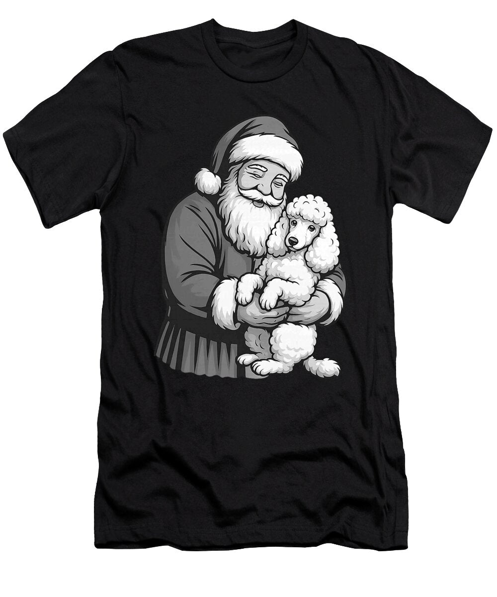 Poodle Santa Claus Christmas Dog Lover Studi Alex T-Shirt