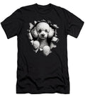 Poodle Tearing Out Ripping Through Clothes Poodle Torn Cloth Job T-Shirt
