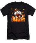 Poodle Thanksgiving Drinks Coffee Fall Leaves Dh Bubble T-Shirt