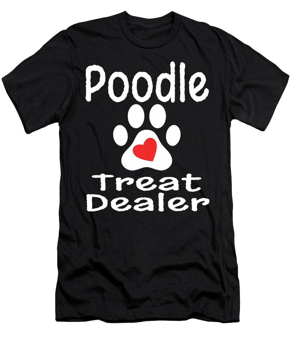 Poodle Treat Dealer Paw Print Heart Dog Lover Studi Alex T-Shirt