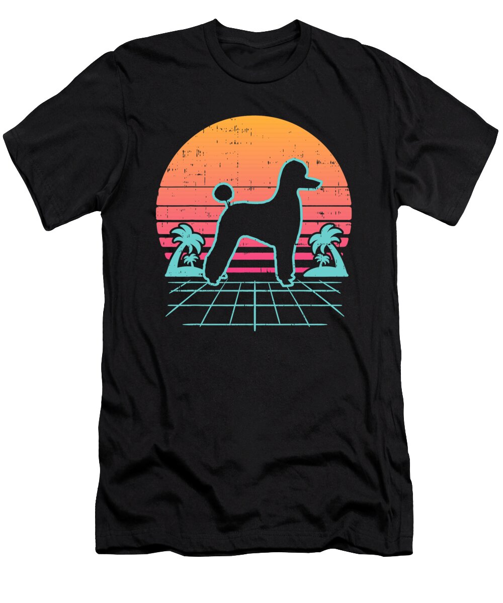 Poodle Vaporwave Aesthetic Retro 80s 90s Dog Japanese Gift Dhbubble T-Shirt