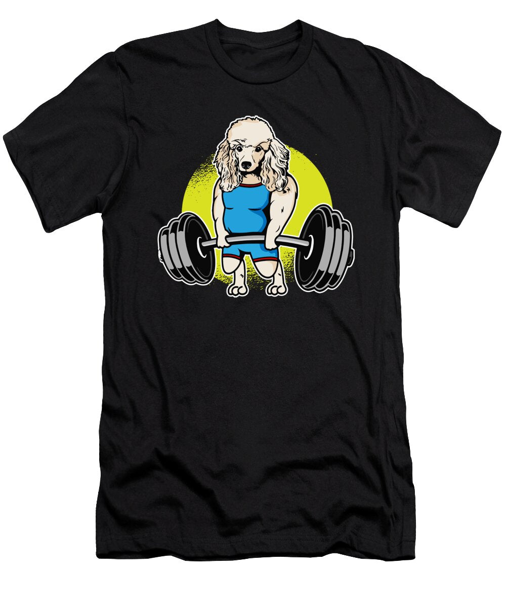 Poodle Weightlifting I Funny Deadlift Fitness I Maximus Designs T-Shirt
