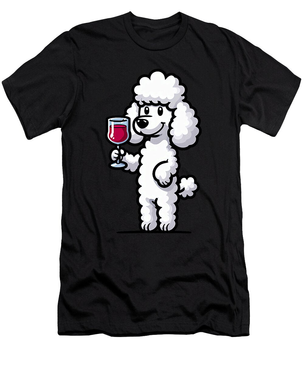Poodle Wine Funny Dog Beverage Zyneu Gangd T-Shirt