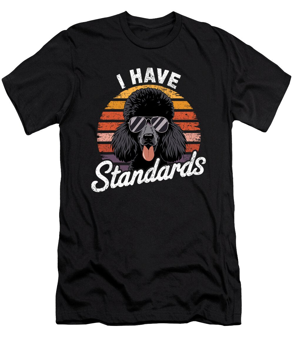 Poodle with Sunglasses Statement Studi Alex T-Shirt