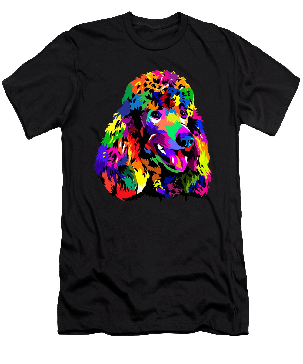 Pop Art Poodle Keeper Pet Lover Owner Dog Breed Enthusiasts Dhbubble T-Shirt