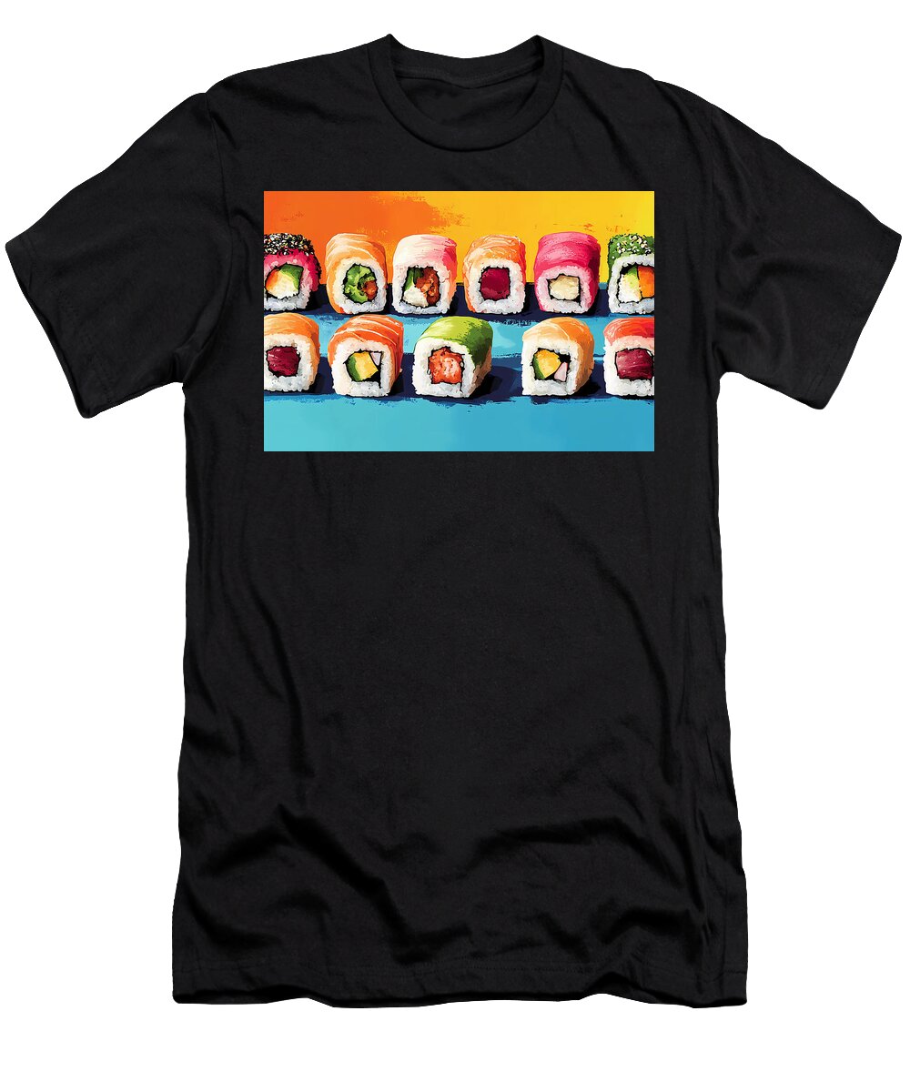 Pop Art Sushi Rolls Dream Stuff T-Shirt