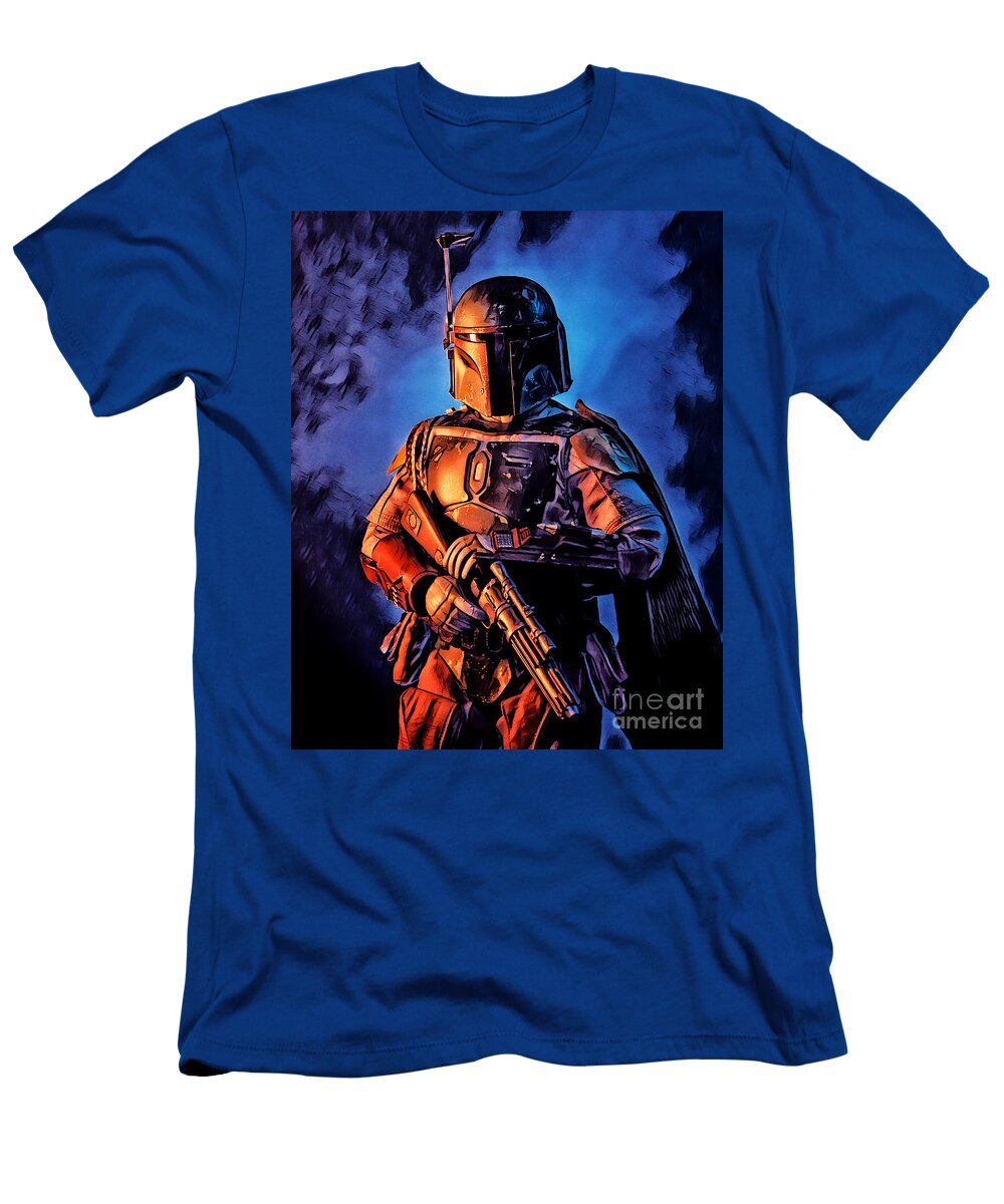 Portrait of a Bounty Hunter Ii Pixel Chimp T-Shirt