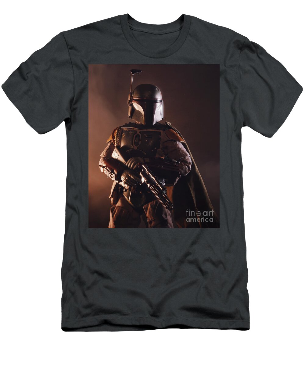 Portrait of a Bounty Hunter Pixel Chimp T-Shirt