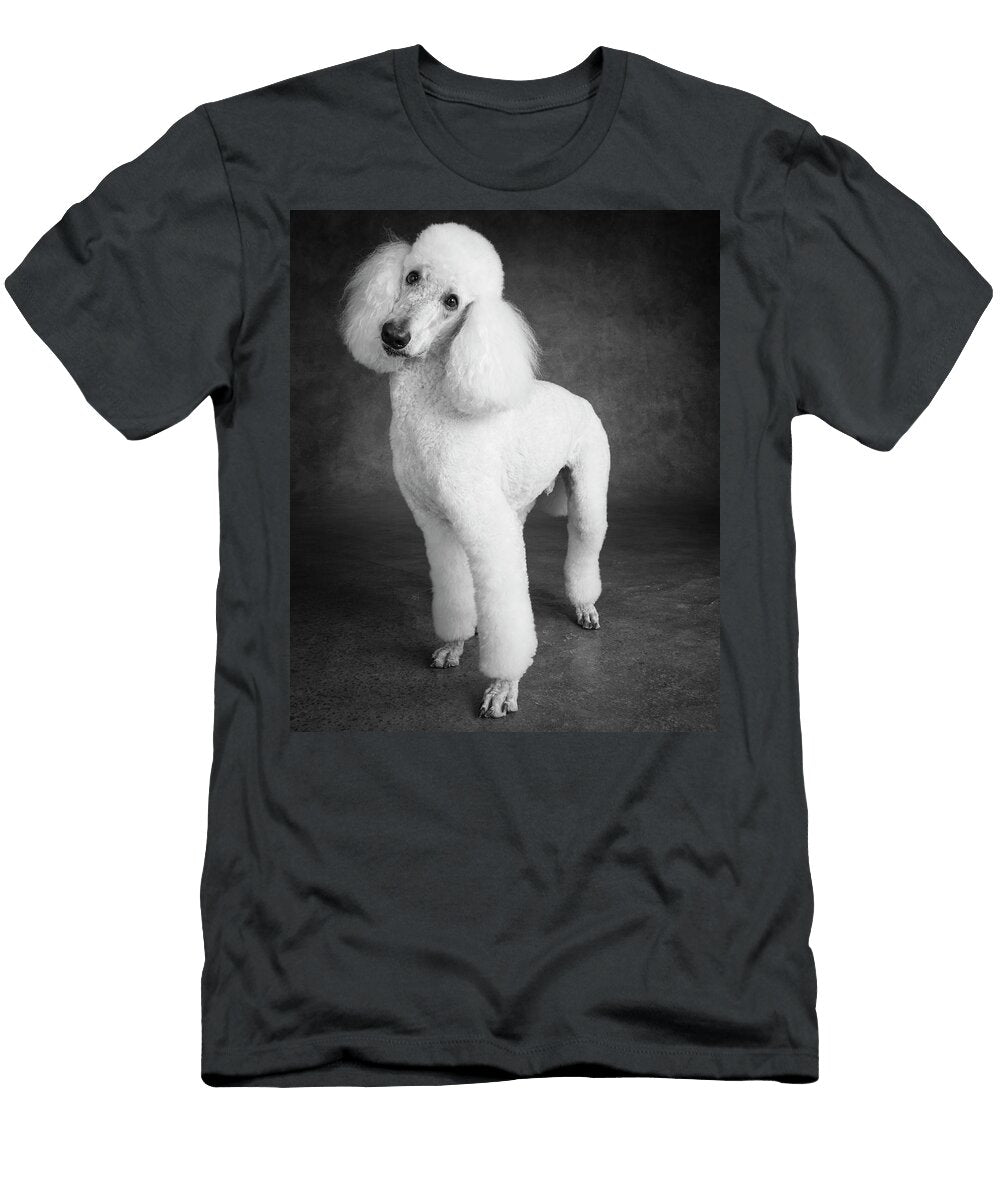 Portrait of a Standard Poodle Dog Panoramic Images T-Shirt
