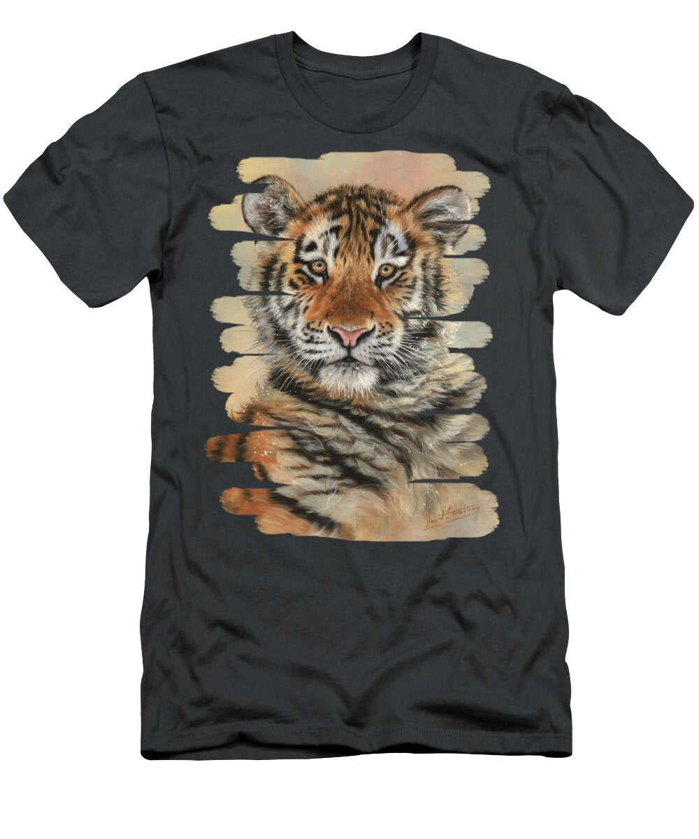 Portrait of a Tiger Cub David Stribbling T-Shirt