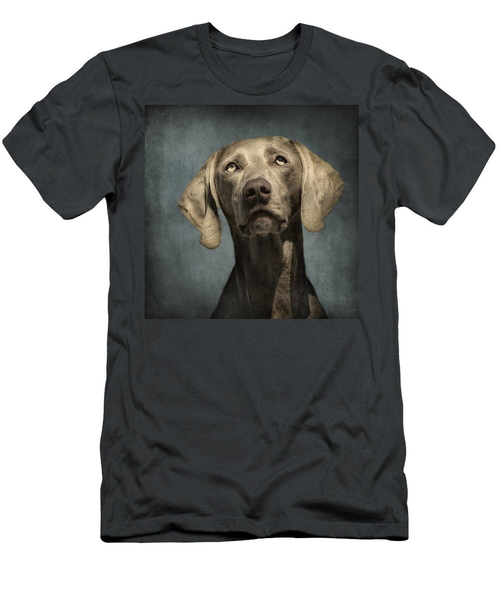 Portrait of a Weimaraner Dog Wolf Shadow Photography T-Shirt