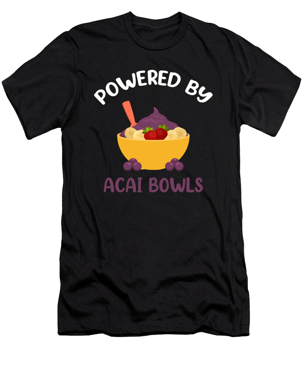 Powered By Acai Bowls Brazilian Smoothie Print Jacob Hughes T-Shirt