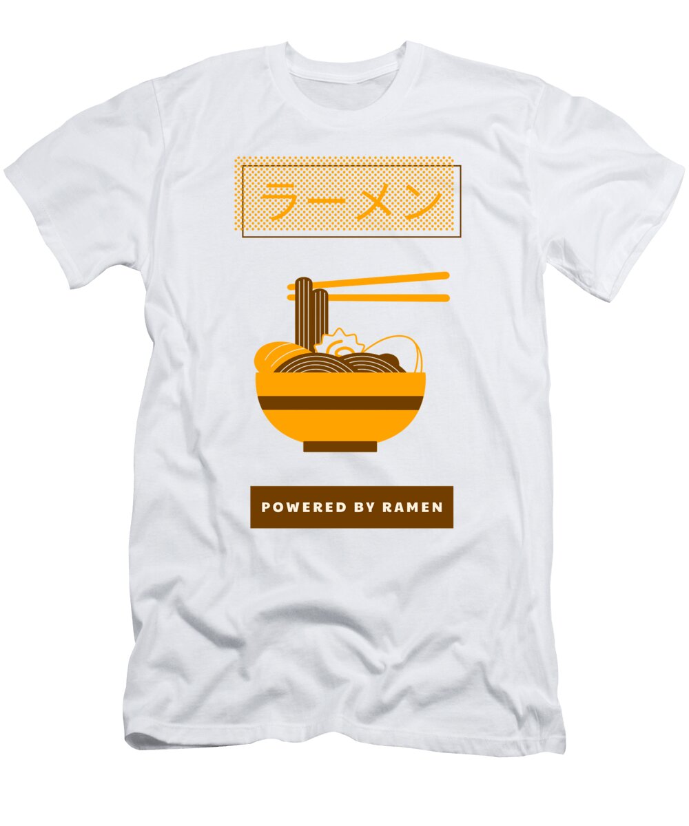 Powered By Ramen Gift for Foodie Asian Food Japan Fan Funny Gift Ideas T-Shirt