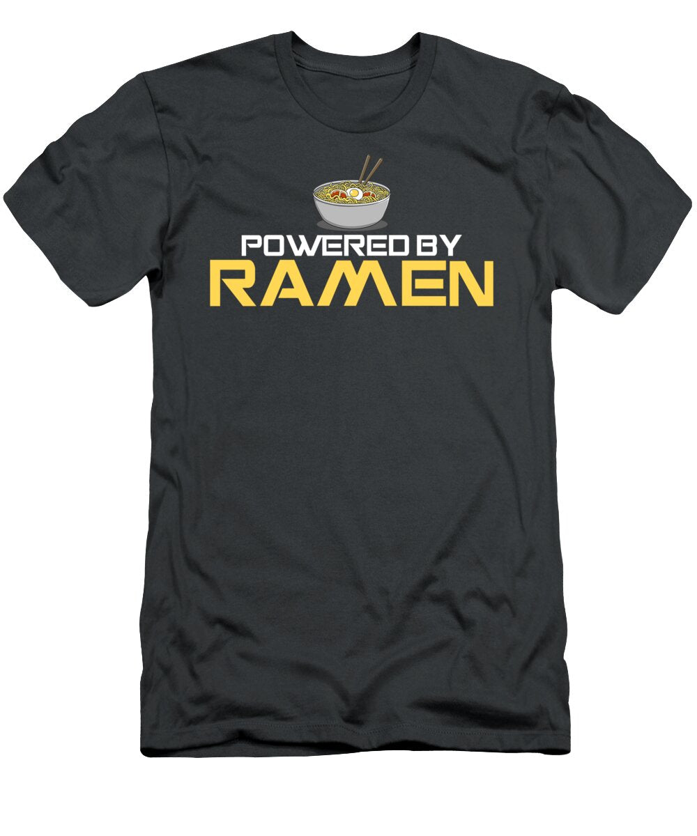 Powered By Ramen Japanese Anime Noodles Justin Esma T-Shirt