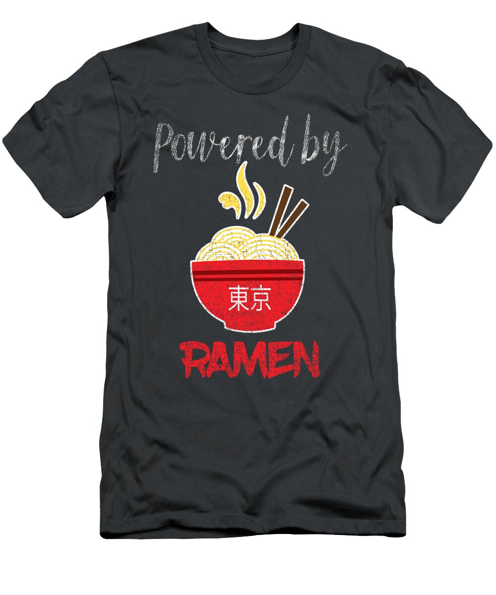 Powered By Ramen Vintage Retro Noodle Top Kyan Sorrel T-Shirt