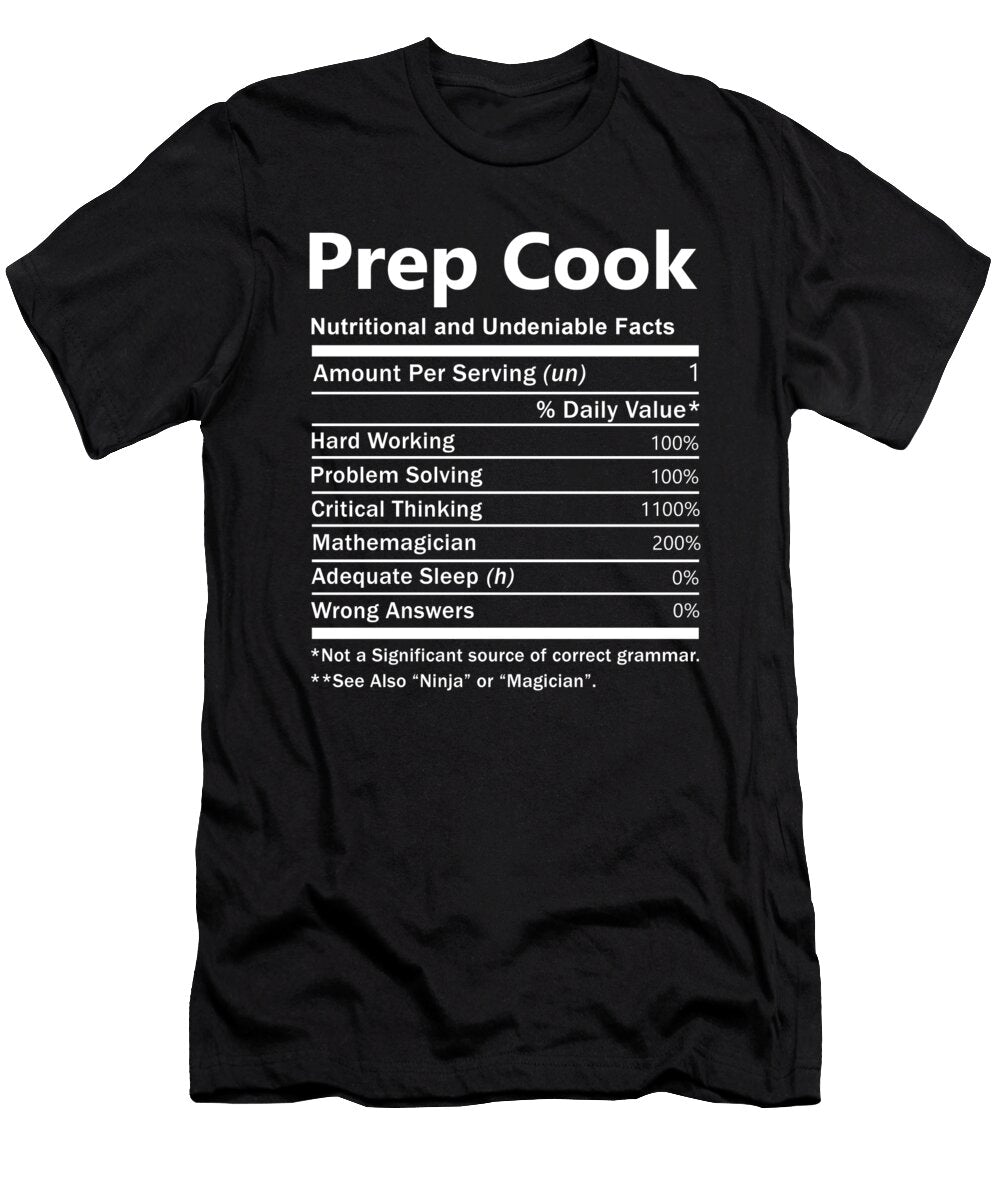 Prep Cook Nutrition Factors Gift Item Shi Hu Kang T-Shirt