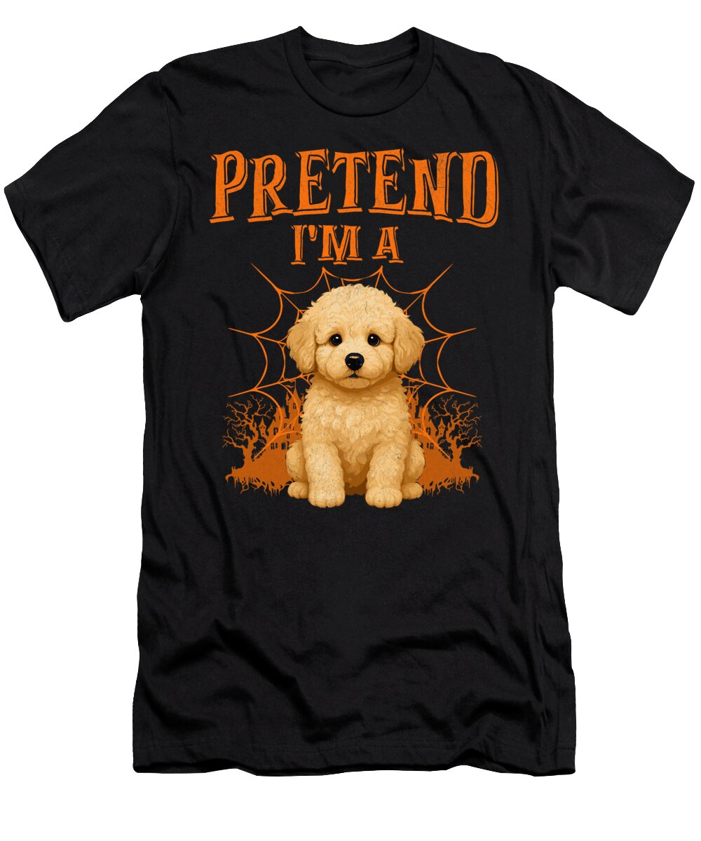 Pretend Im a Poodle Halloween Dog Lover Spooky Studi Alex T-Shirt