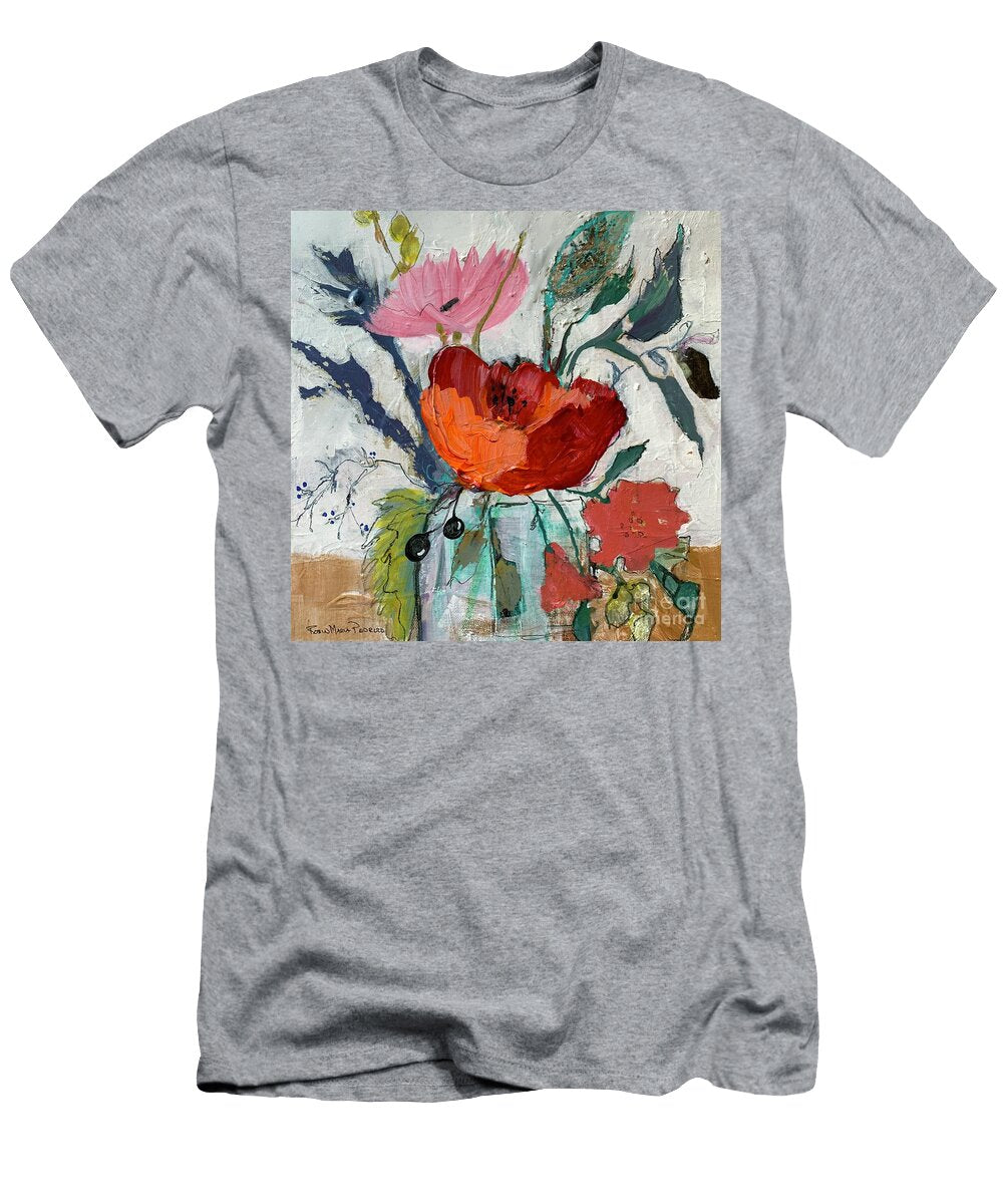 Pretty Pickle Jar Floral Robin Pedrero T-Shirt