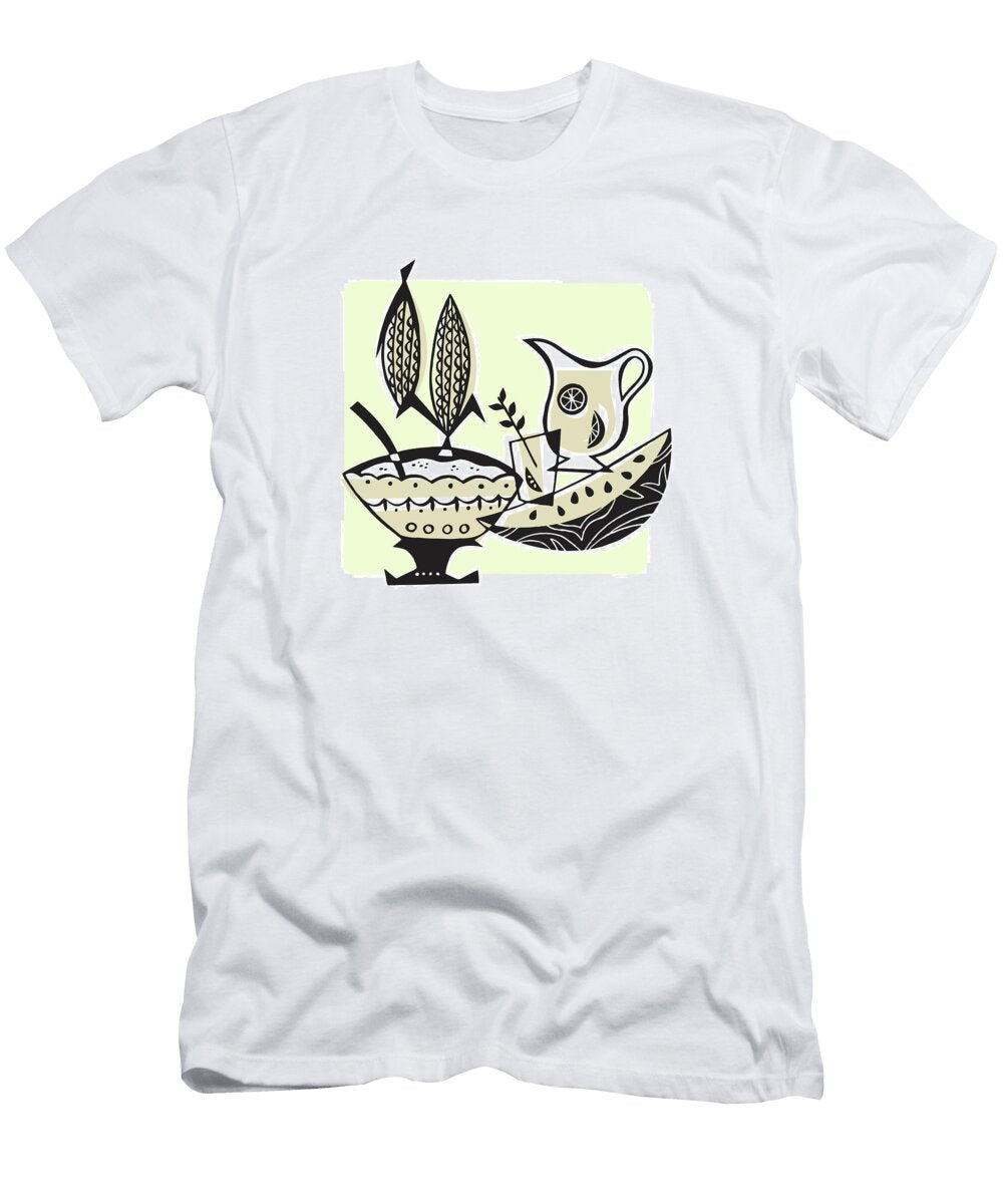 Punch Bowl Lemonade and Corn Cobs Csa Images T-Shirt