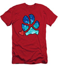 Puppy Love Colorful Dog Paw Art By Sharon Cummings Sharon Cummings T-Shirt