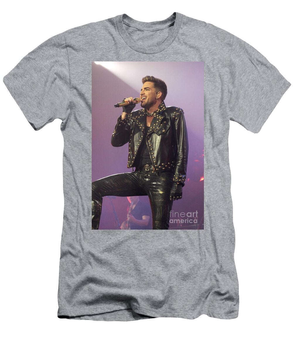 Queen Singer Adam Lambert Front Row Photographs T-Shirt