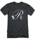 R in Light Gray Bird and Script Custom Home Fashions T-Shirt