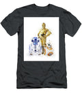 R2d2 C3po Bb8 Monn Print T-Shirt