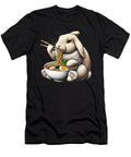 Rabbit Eating Ramen Noodle Anime Japanese Food Bunny Lover Job T-Shirt