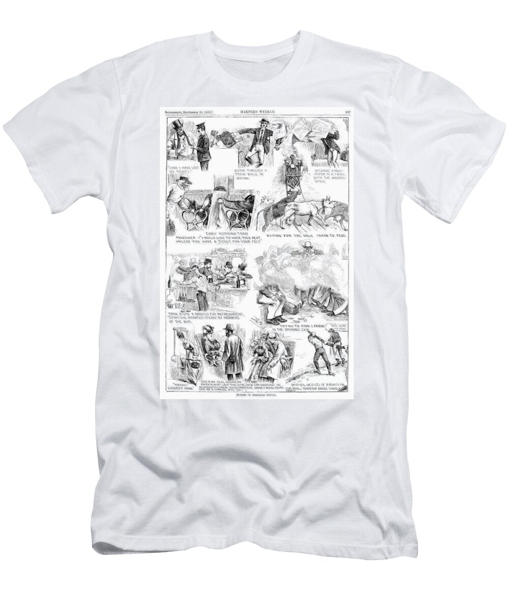 Railroading Cartoon 1873 Granger T-Shirt