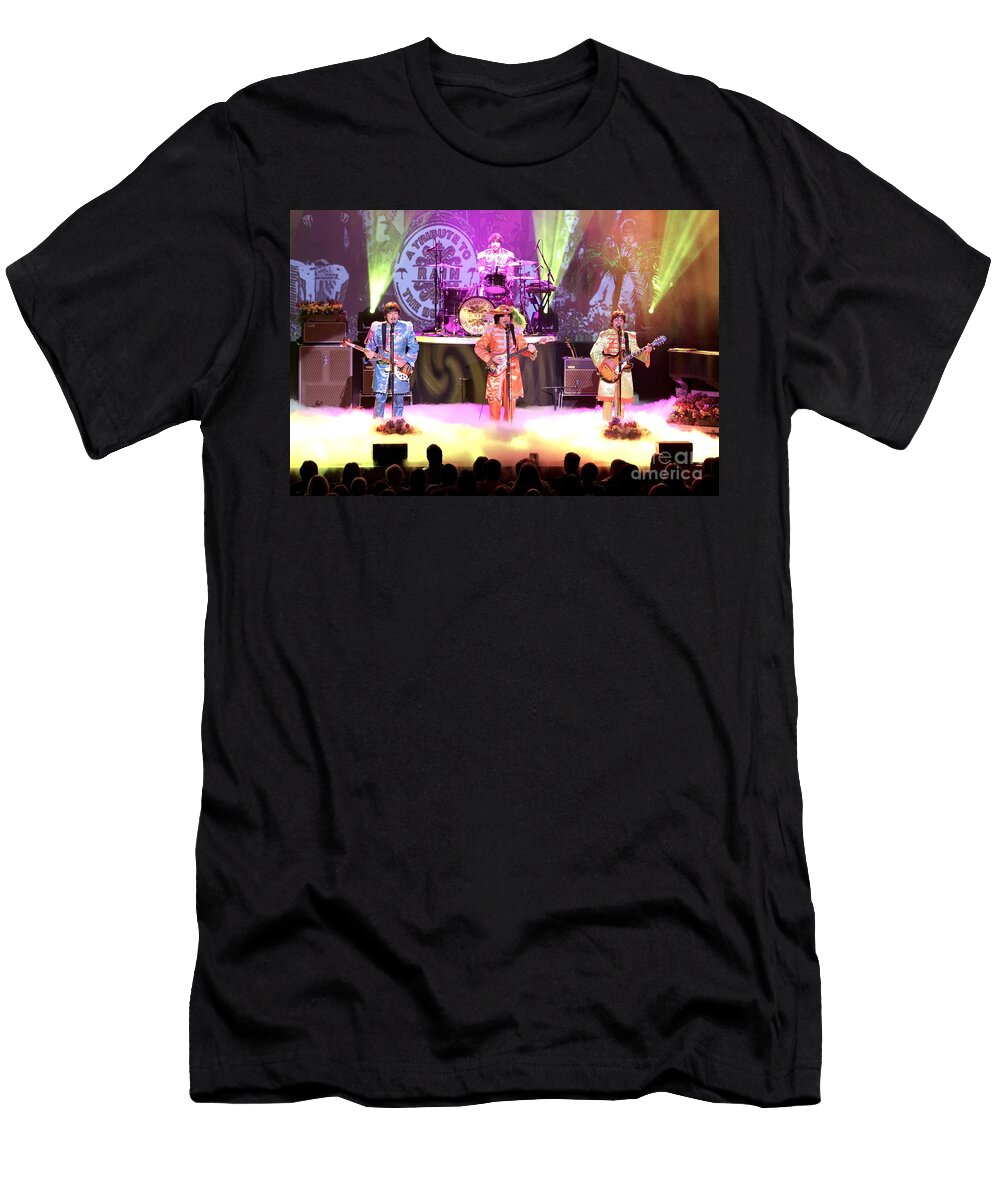 Rain the Beatles Tribute Band Front Row Photographs T-Shirt