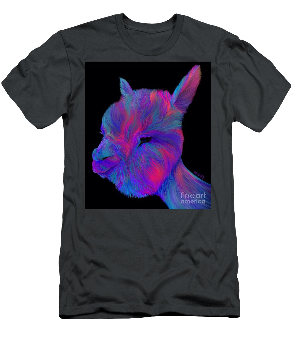 Rainbow Alpaca Nick Gustafson T-Shirt