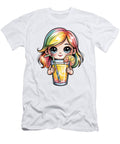 Rainbow Haired Girl with Lemonade Joanna Redesiuk T-Shirt