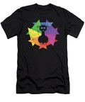 Rainbow Llama Lover Retro Style Silhouette Gift Product Art Grabitees T-Shirt