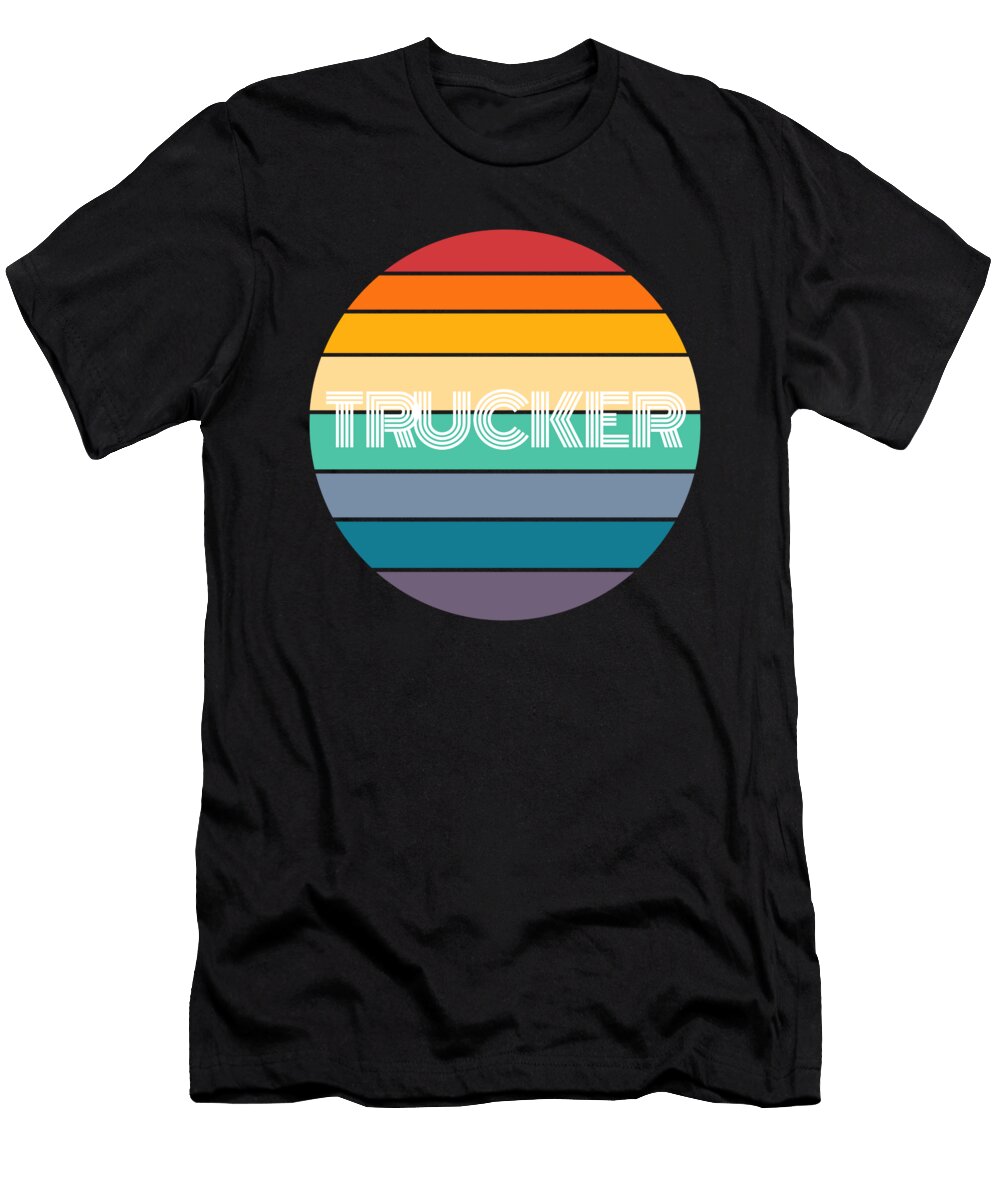 Rainbow Trucker Retro Vintage Bruno T-Shirt