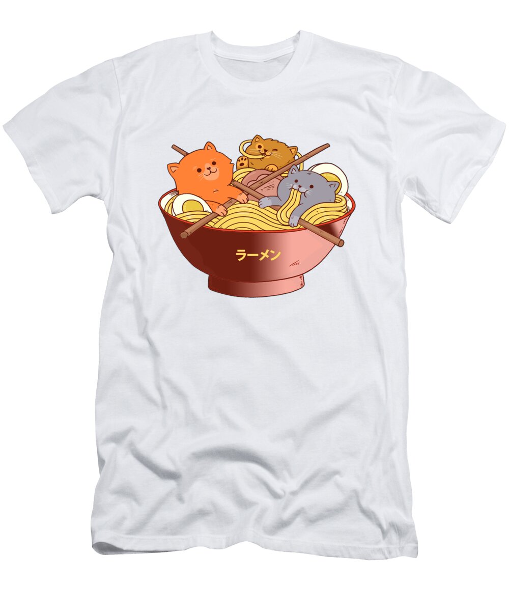 Ramen and Cats Jollyline Samanda T-Shirt