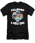 Ramen and Kanagawa Wave for Cat Fans Otakus Benjamin Burkert T-Shirt
