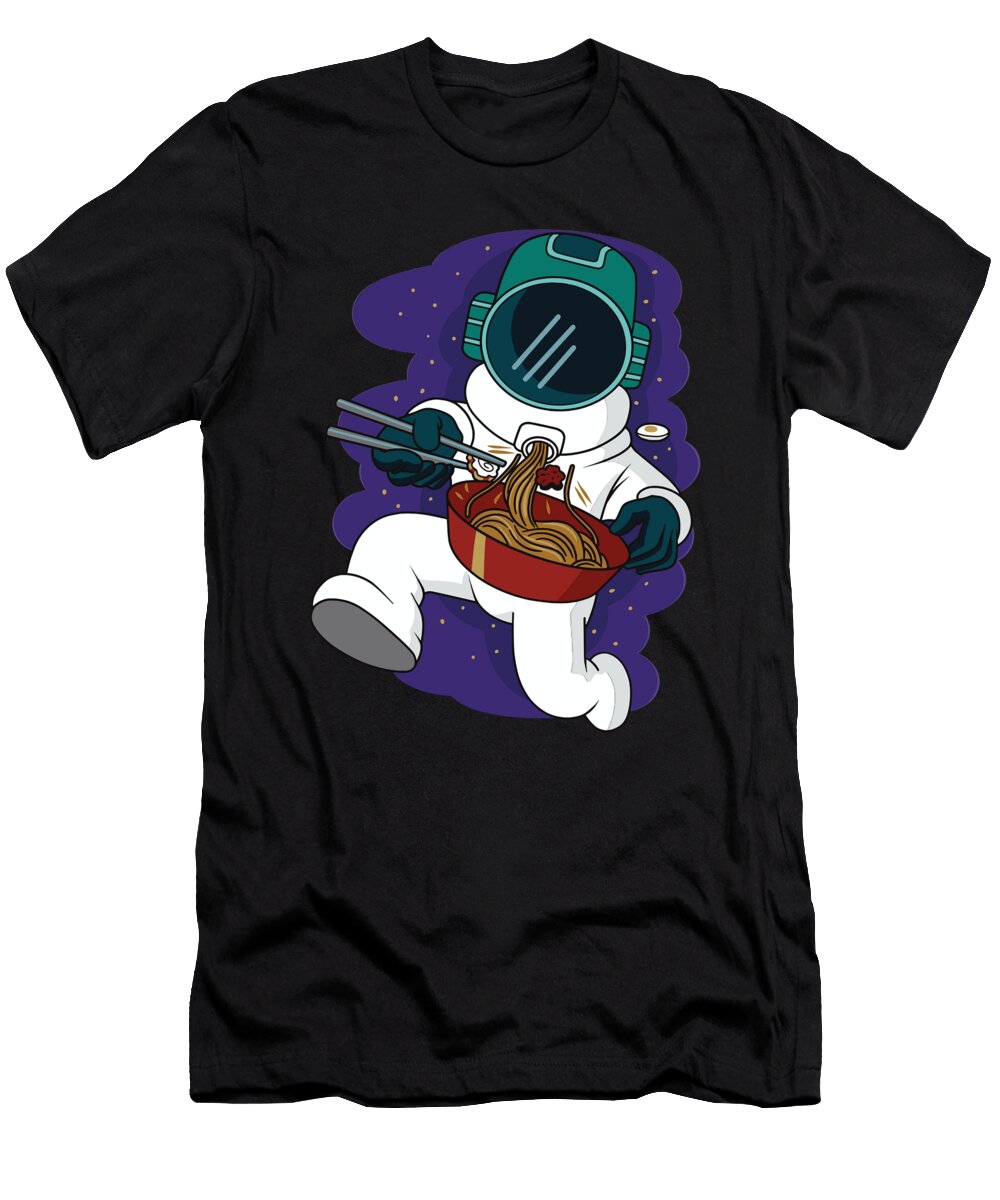 Ramen Astronaut Noodles Japan Moon Moon T-Shirt