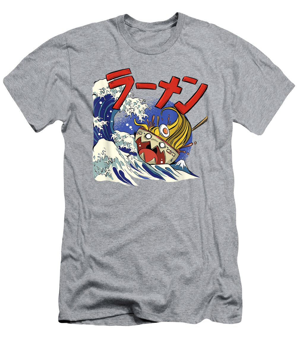 Ramen Bowl Monster Sea Creature Noodle Japan Rehana Kalea T-Shirt