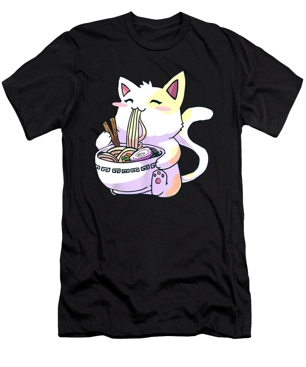 Ramen Cat Kawaii Anime Japanese Gift Duong Dam T-Shirt